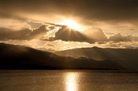 Sunset above the mountains