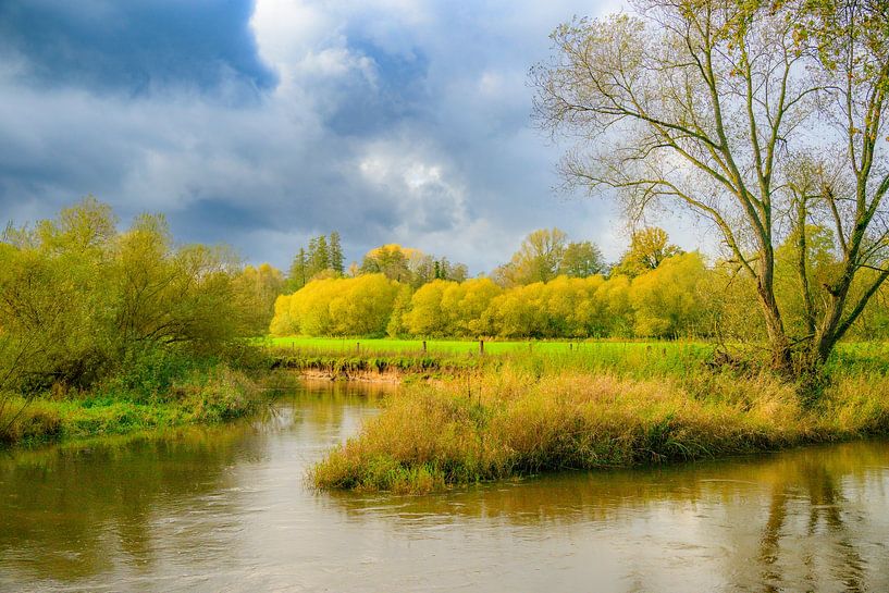River winding through an autumn landscape by Sjoerd van der Wal Photography