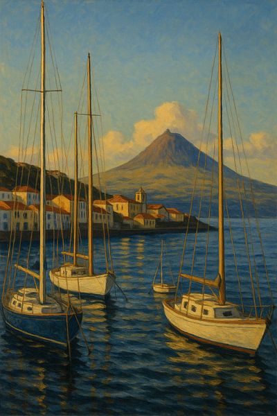 Horta Maritime Serenity - Bateaux sous le Mont Pico par Travel Shop