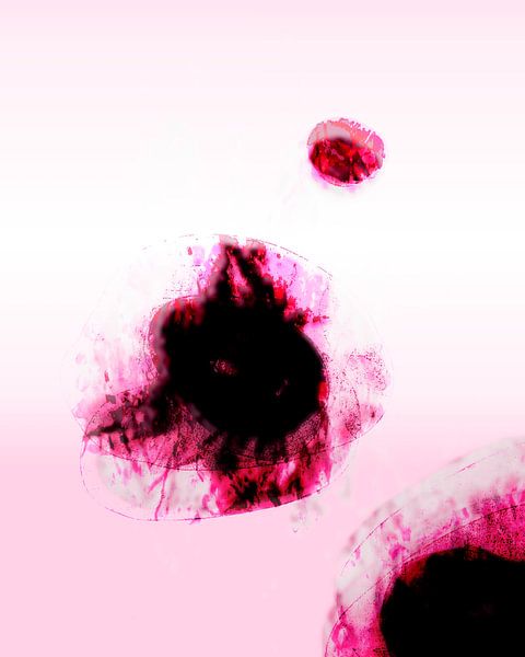 Japandi Zen Magenta Japon Scandinavie Abstrait par Mad Dog Art