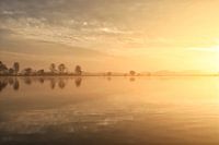 Sonnenaufgang im Polder.