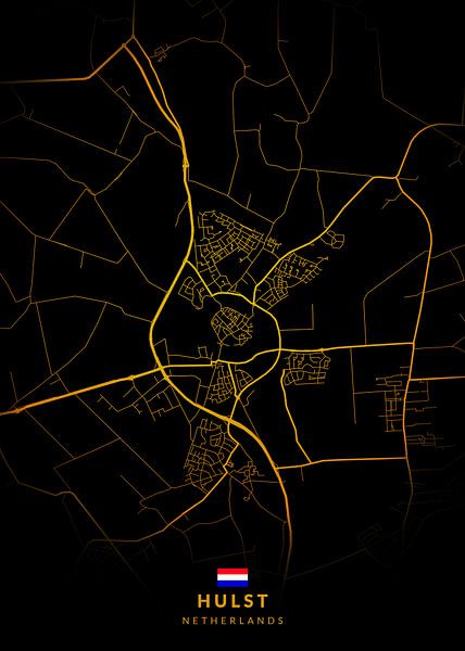 Carte de la ville de Hulst par Kenda Maruyama