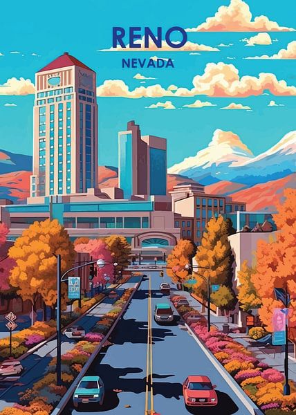 Reno Riverside : Un paysage urbain dynamique par PublicArt77