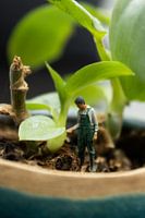 Miniature figures in our big people's world