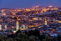 Abendblick über Fes, Marokko