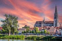 Skyline de Regensburg en Allemagne