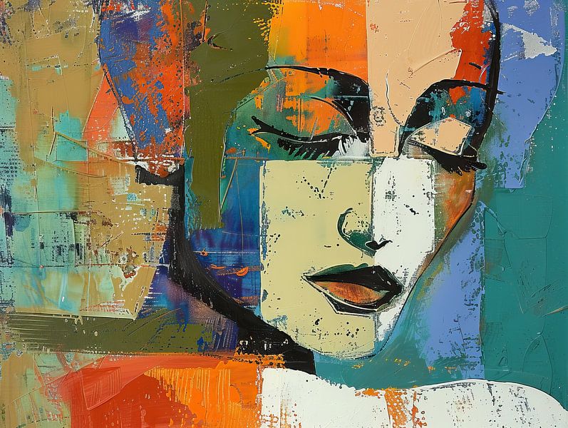 Frauenarbeit von Abstraktes Gemälde