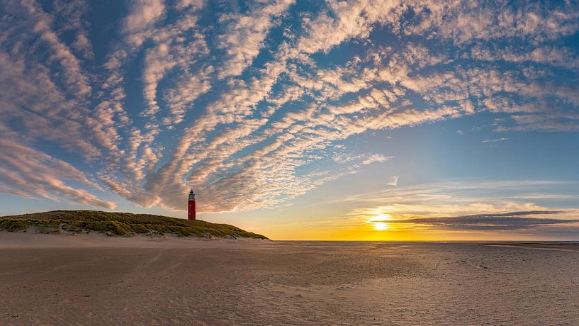 Eierland Texel Leuchtturm - Sonnenuntergang von Texel360Fotografie Richard Heerschap