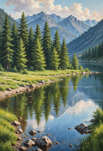 Montagnes de l'Altaï par Fukuro Creative