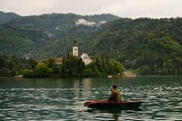 Roeier in Bled