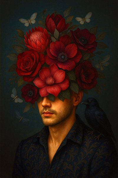 Portrait Corbeau par Moonheart Artworks