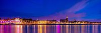 Waalkade Nijmegen de nuit - Panorama