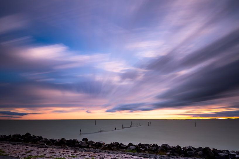 Long exposure boven het IJsselmeer par Mark Scheper