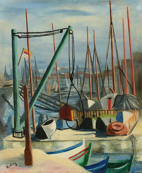 Moïse Kisling - Le port de Marseille (1930) par Peter Balan