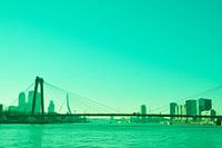 Rotterdam - Willemsbrug en omgeving - in groen tinten