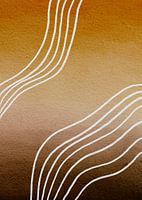 Tijdloos - abstract patroon taupe/beige/true joy