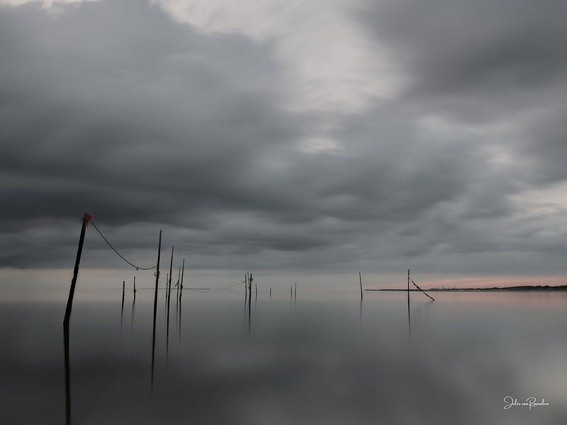 Fishing poles by Jules van Rosmalen