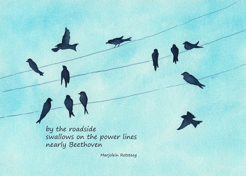 Nearly Beethoven Bird Haiku English by Karen Kaspar