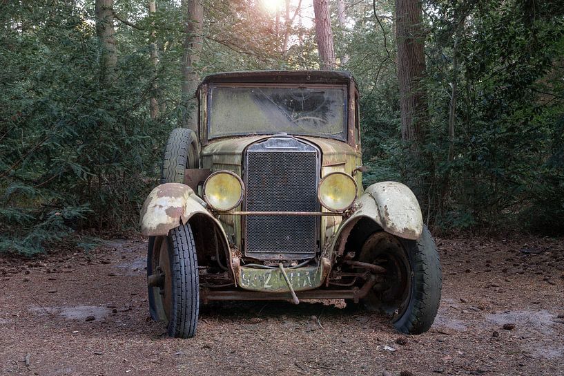 Oldtimer im Wald von Tim Vlielander