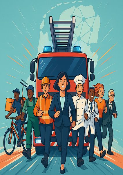 wie die Feuerwehr von Matthieu Mooren