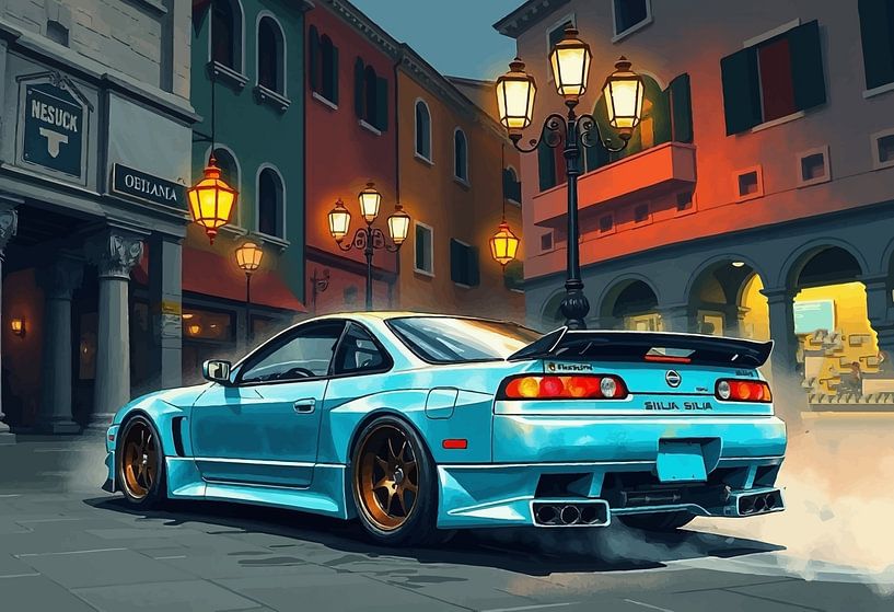 Nissan GT-R R34 - Geschwindigkeitsübertretung in einer europäischen Stadt von MIROKKU