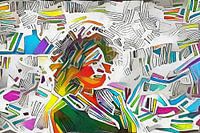 0095 - Fille dans le kaléidoscope