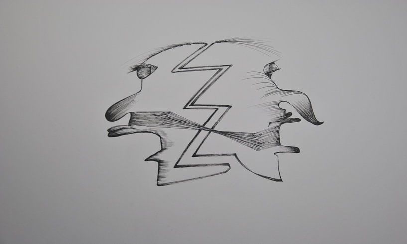 Surrealistic duo portrait by Wouter Springer