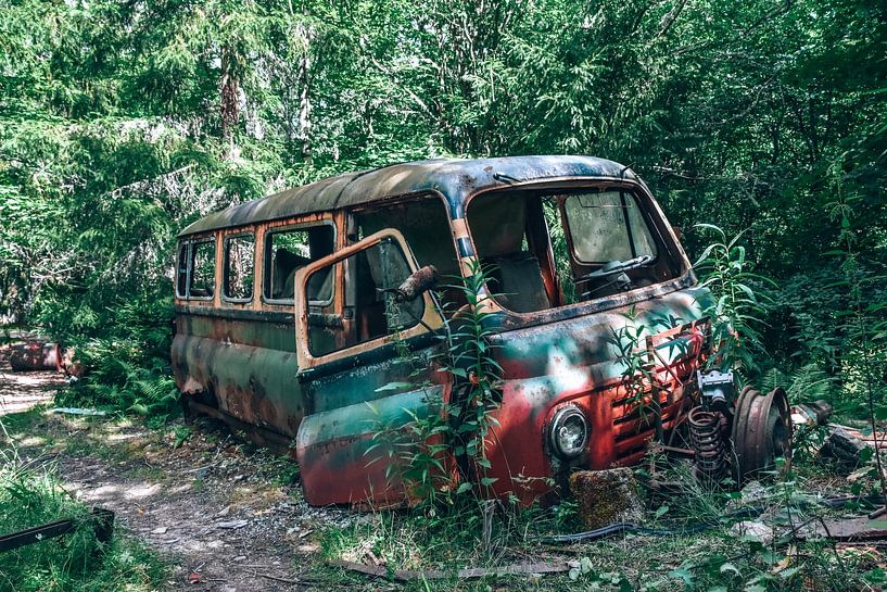 Suède Cimetière de voitures de Bastnas par Karin Verweij