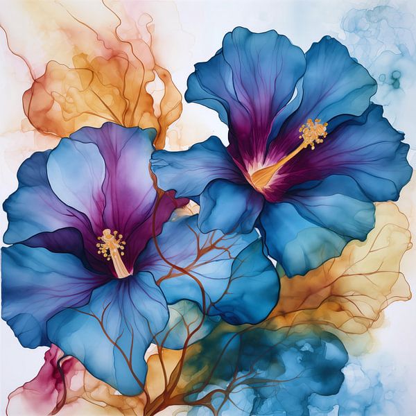 watercolor floral by Virgil Quinn - Decorative Arts