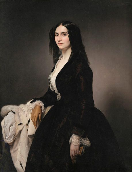 Portrait de la chanteuse Matilde Juva Branca, Francesco Hayez par Des maîtres magistraux