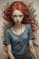 junges Rothaariges Mädchen