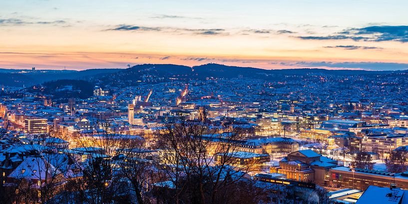 Winter in Stuttgart von Werner Dieterich