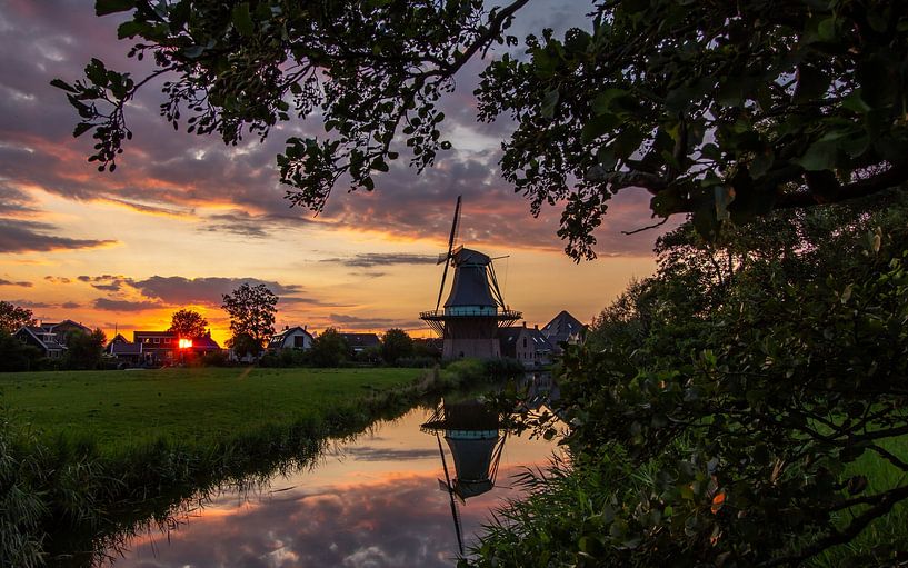Mill the Golden Angel in Koedijk by Dennis Dieleman