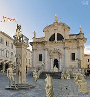 Am frühen Morgen besondere Gäste bei der 600-Jahr-Feier von Orlando in Dubrovnik.