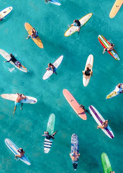 Embouteillage des surfeurs par Gal Design