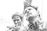 In de rug aangevallen