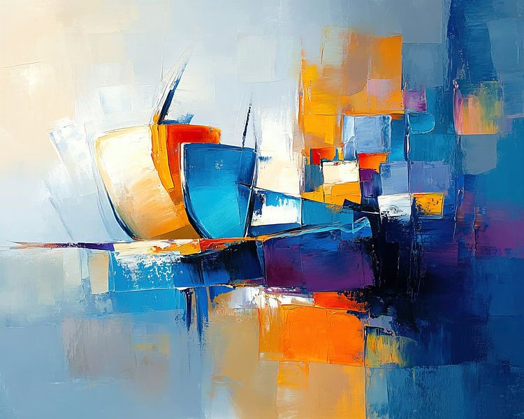 Geflüster der Farbsymphonie von Abstraktes Gemälde