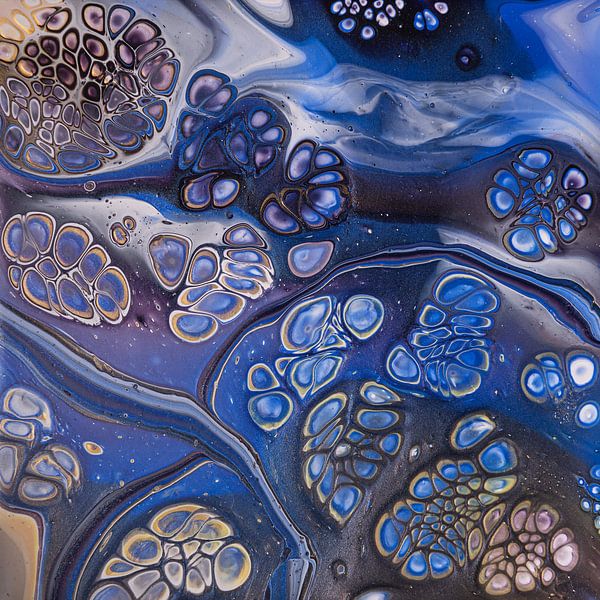 Bewegung auf Blau. von Ilse Smit