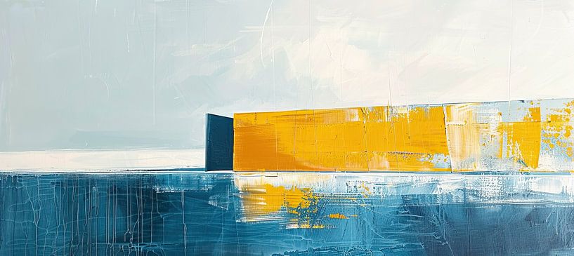 Textured Depth of Blue van Modern Collection