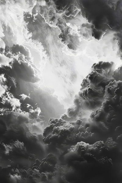 Monochrome clouds by Poster Art Shop