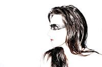 Silhouette einer Frau