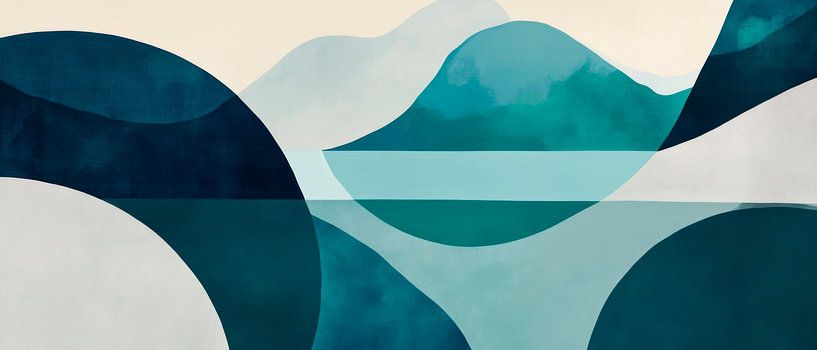 Paysage abstrait par Poster Art Shop