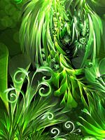 Cat Woman in the Jungle