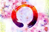 Zen cirkel Enso Wabi-sabi