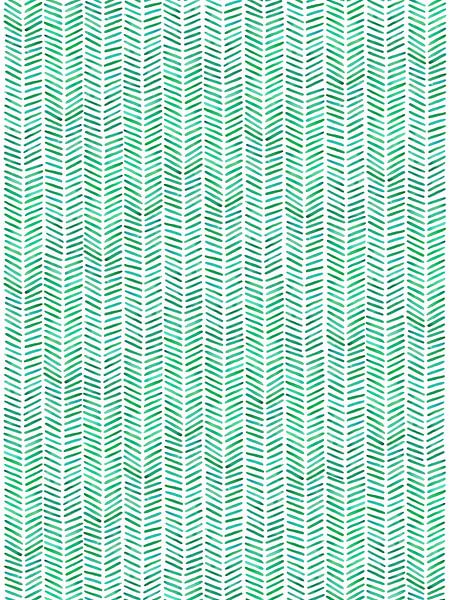 Fischgrät-Tapete &quot;Frühling&quot; (abstrakte Aquarellmalerei Streifen Blatt grünes Gras handgema von Natalie Bruns