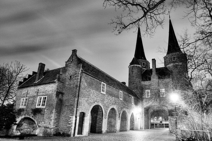 Oosterpoort zwart-wit achterkant  by Dexter Reijsmeijer