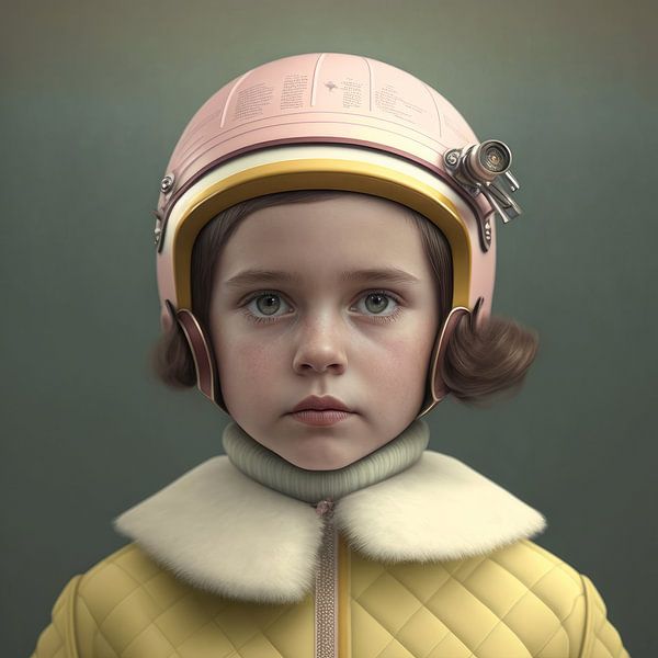 Kunstporträt: &quot;Schnallen Sie sich an&quot; von Carla Van Iersel