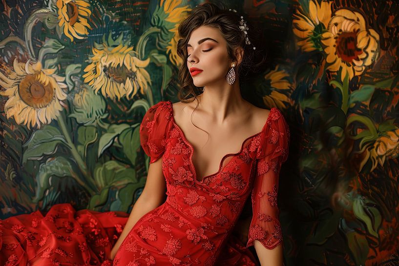 Porträt mit Van-Gogh-Einfluss von Egon Zitter