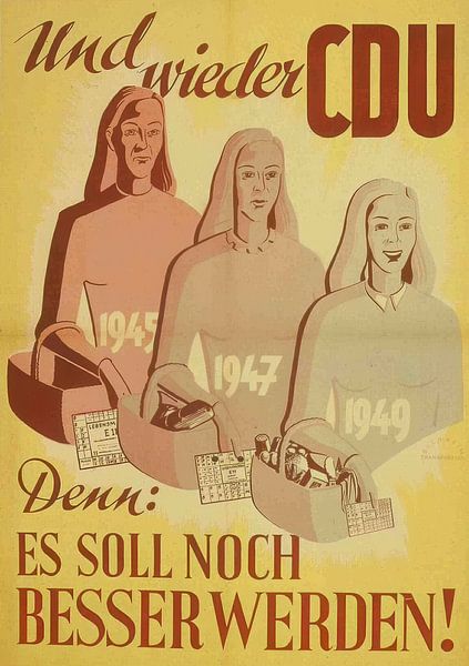 Wahlplakat CDU 1950 von insideportugal