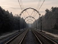 Train portals in winter